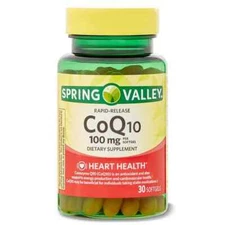 SPRING VALLEY COQ10 RAPID RELEASE SOFTGELS, 100MG, 30 COUNT