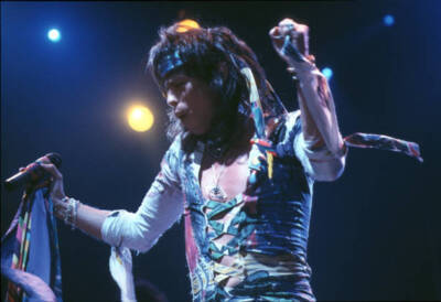 Steven Tyler of the band Aerosmith performs in Los Angeles 1987 OLD PHOTO 22
