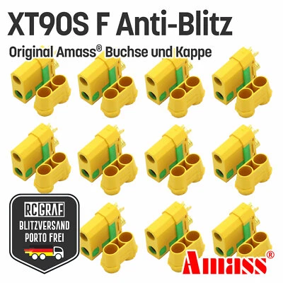 XT90S XT90 Anti Blitz Buchse Original Amass® Female Lipo 1 2 3 4 5 10 20 Stück