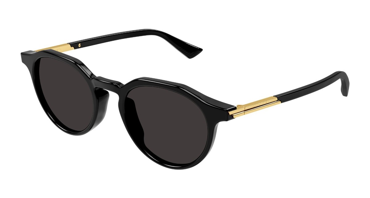 Bottega Veneta BV1260S Black Gold/Grey (001) Sunglasses | eBay display picture 1