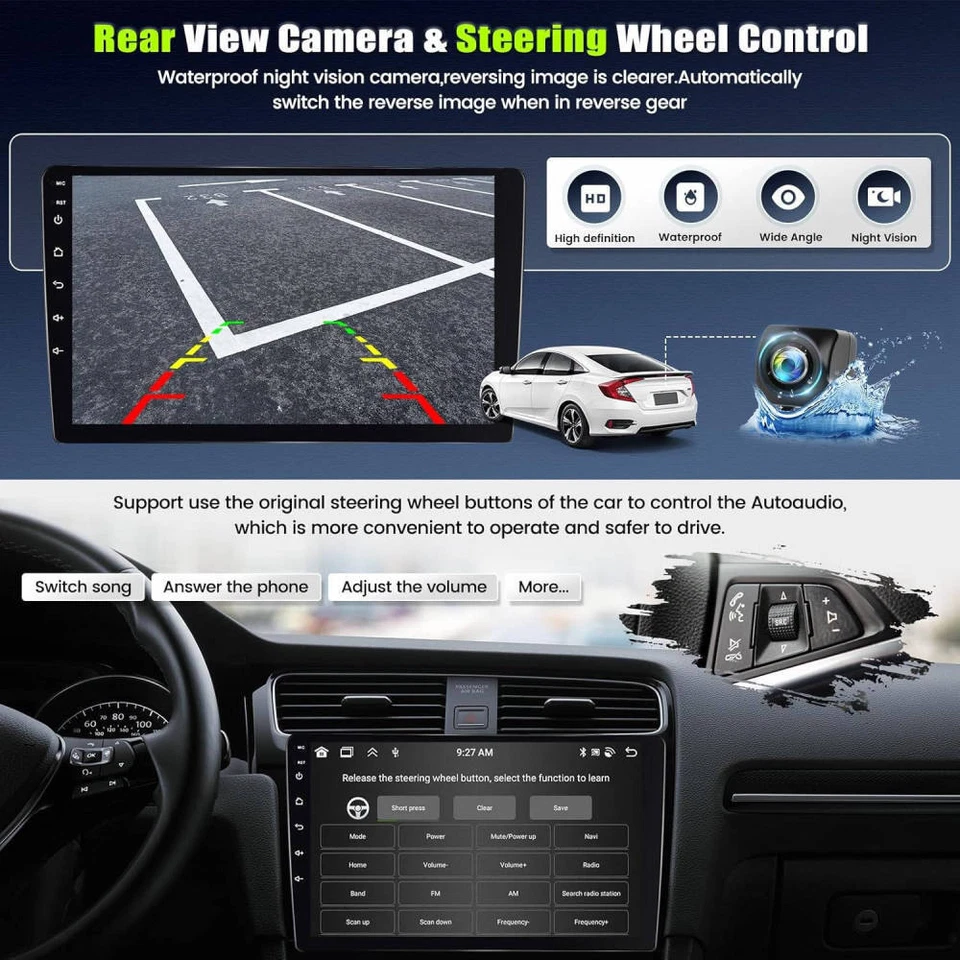 8-Kern 4+64GB Android 15 Autoradio GPS Carplay Für Opel Vivaro B Renault Trafic - Bild 4 von 4