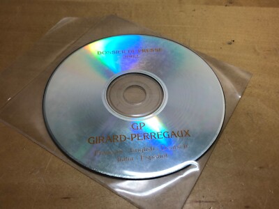 Press Release CD - GIRARD PERREGAUX - Press Dossier 2002 - For Collectors