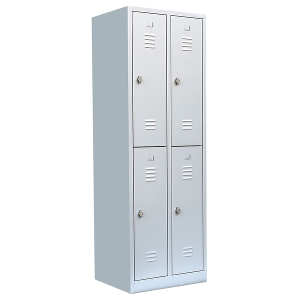 Spind 4 FäCher Kompl. Montiert Spindschrank Metallspind Kleiderspind 521220-image