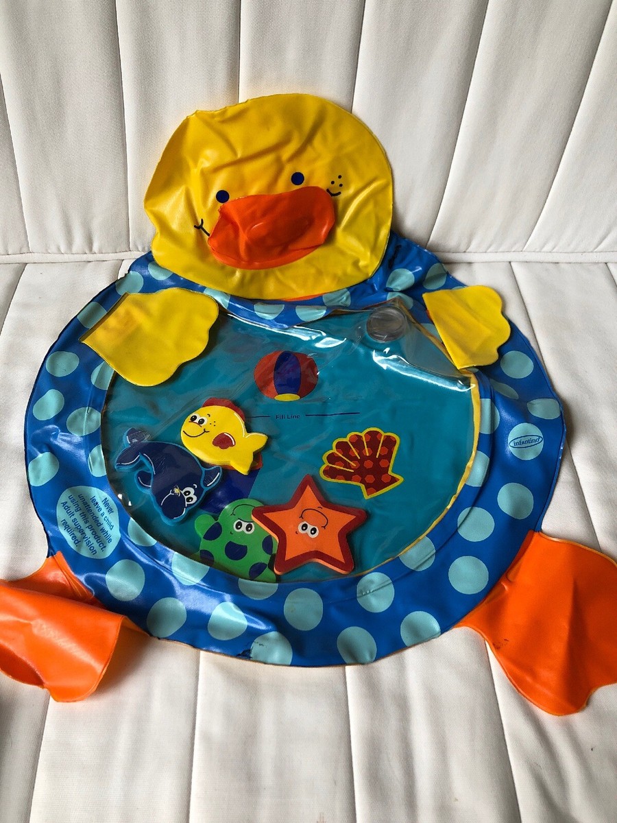Inflatable Baby Toy Pat And Play Water Mat Tummy Time High Chair