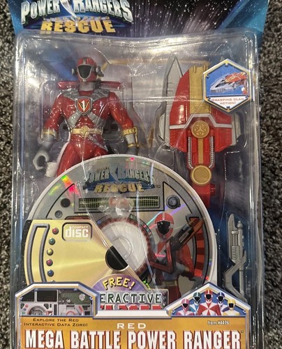 Power Rangers Lightspeed Rescue Red Mega Battle New w CD Rom 2000 - Read - Picture 2 of 13