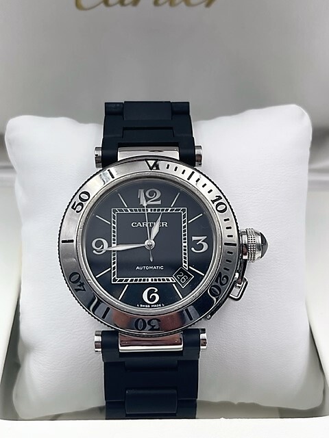 Cartier Pasha Men's Black Watch - 2790 