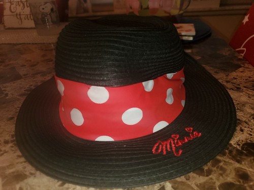 Disney Minnie Mouse Straw Sun Hat w 
