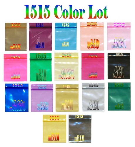 LOTE DE 1000 COLORES DE BOLSAS DE POLIETILENO CON CREMALLERA APPLE 1.0x1.0"" a 2.0x2.3"" 2.5 3.0 mil - Imagen 6 de 12