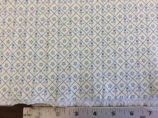 BLUE FLOWERS & STARS ON WHITE "SOPHIE" BY P&B TEXTILES BY THE YARD