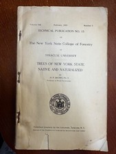 Trees Of New York State Native And Naturalized( 1921 pb ) By H.P. Brown