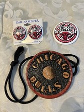 Chicago Bulls Earrings & Pin, 