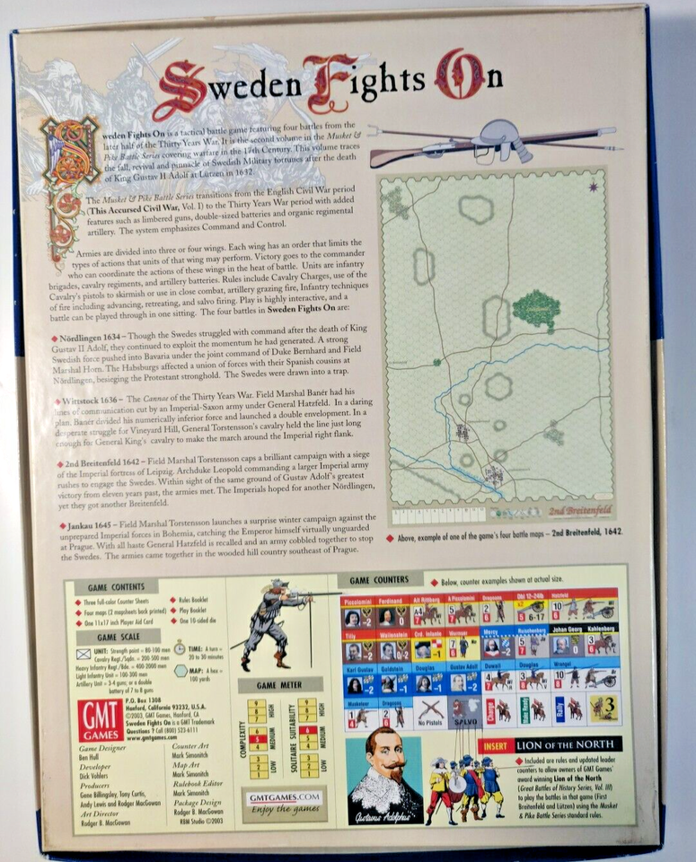 GMT SAINTS IN Armor Musket and Pike Series jeu de société non perforé