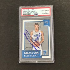2015-16 NBA Hoops #285 Mario Hezonja Signed Rookie Card AUTO PSA/DNA Slabbed RC