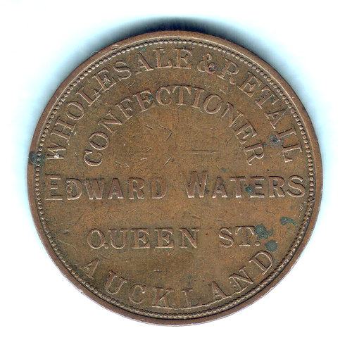 New Zealand Token. Waters 1d Auckland.. aVF eBay