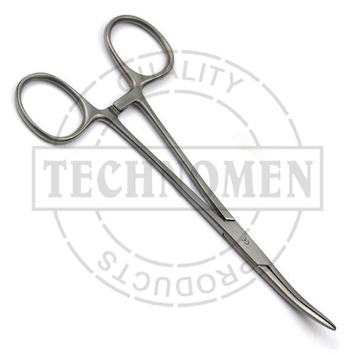 14 cm CRILE HEMOSTAT CURVED SERRATED ARTERY FORCEPS VETERINARY PIERCING TATTOO - Picture 4 of 4