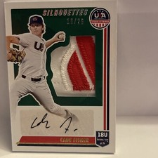 2022 Panini  Stars & Stripes Cade Fisher Patch Auto #16/25 Silhouettes Sp 🔥🔥🔥
