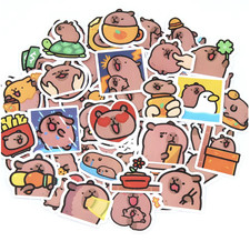 100pcs Cute Capybara Stickers for Kids - Cartoon Decals Graffiti