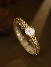 Dainty Gold Vintage Style Watch Women Elegant Lightweight Bracelet Watch Gift