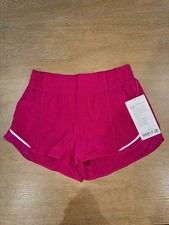 Lululemon Hotty Hot High-Rise Lined Short 2.5" SIZE 8 Pink Flare NWT