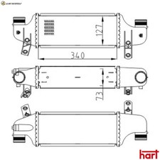 LADELUFTKÜHLER 607 574 FÜR FORD FIESTA/Hatchback/Van/Box/Body/MPV/IV FOCUS 1.8L