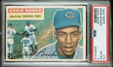 1956 Topps #15 Ernie Banks Gray Back PSA 4 VG-EX HOF Chicago Cubs