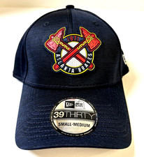 Atlanta Braves MLB NE 2023 Clubhouse Flex-Fit  Hat~Dark Navy