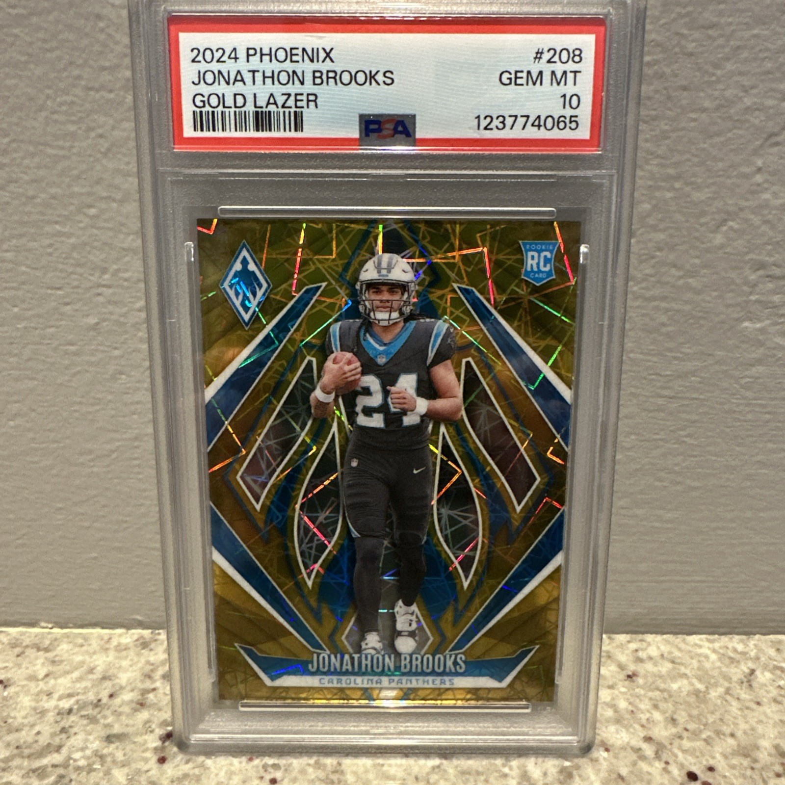 Jonathon Brooks Panini Phoenix #208 Gold Lazer