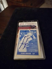 1970 TCMA-14 Duke Snider Autographed JSA