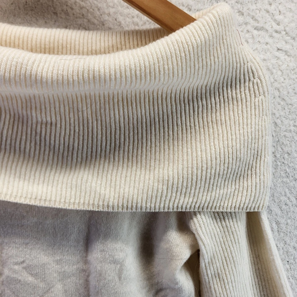 Suéter ligero con capucha Banana Republic para mujer XS tejido marfil lana cachemir nuevo con etiquetas Foto 3 de 4