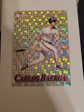 1994 Pacific Crown Collection Prisms Carlos Baerga #16 Silver Circles