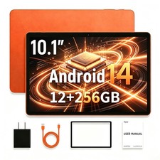 10.1 Inch Android 14 Tablet 12 256GB Octa Core 5G WiFi  Bluetooth Connected USA