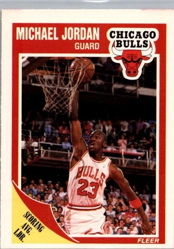 1989-90 Fleer #21 Michael Jordan Chicago Bulls NBA HOF Icon