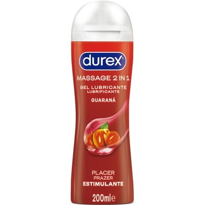 Durex 2in1 Massage & Gleitgel Guarana Intimgel Aromatherapie-Erlebnis seidig Neu