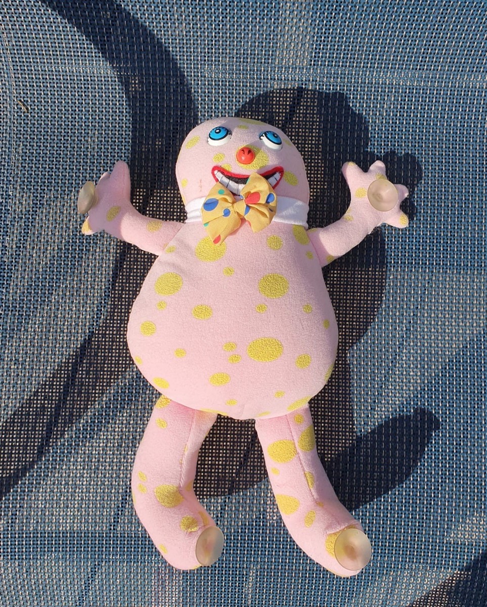 Plush Original Vintage Mr Blobby Soft Toy 1990s Rare Window Car