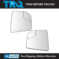TRQ Mirror Glass Set with Heat Driver & Passenger Side Fits 2015-2018 Ford F-150
