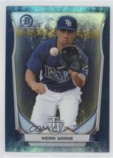 2014 Bowman Chrome Prospects Bubbles Refractor 70/99 Kean Wong #BCP2 6u5