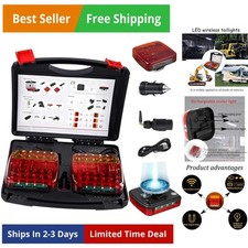 2025 New Wireless Magnetic Trailer Light Kit, Portable Rechargeable LED Taill...