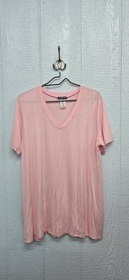 NWT XL HEIMISH USA Pastel Pink V-Neck Tee