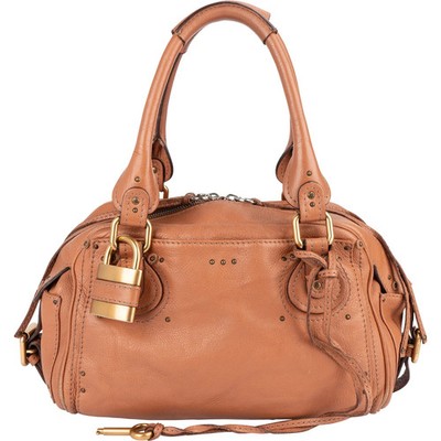 Chloé Brown Leather Paddington Satchel Handbag Tasche