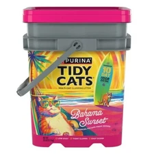 Tidy Cats Bahama Sunset Clumping Scented Low Dust Cat Litter - 35lbs