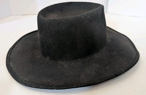 Golden Gate Hat Company "Indian Joe" Black Wool Fedora Hat