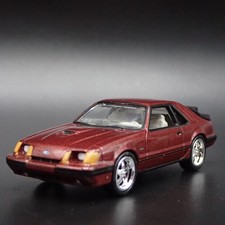 1984 84 Ford Mustang Svo Fox Body Maroon 164 Scale Diorama Diecast Model Car