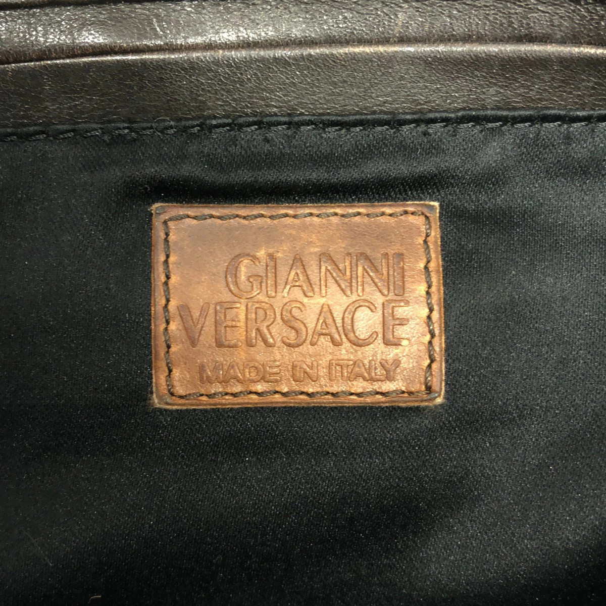 Gianni Versace Patchwork Leather Handbag Multi Co… - image 5