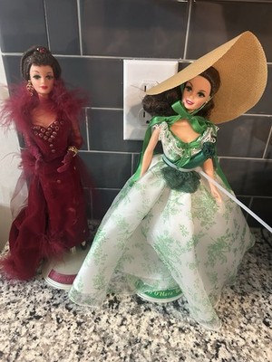 2 Vtg Barbie - Scarlett O Hara Gone with the Wind Dolls, Mattel
