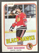 1981-82 O-Pee-Chee OPC Hockey - #62 Terry Ruskowski - Chicago Blackhawks