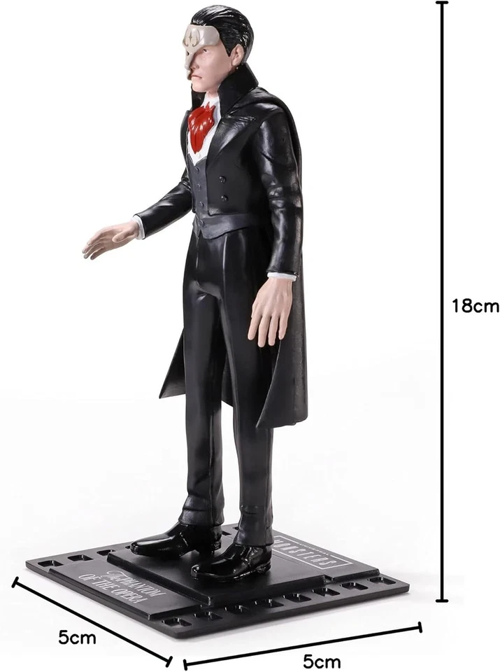 The Noble Collection Universal Monsters Bendyfigs Phantom - 7.5in (19cm) Noble T - Image 4 of 4