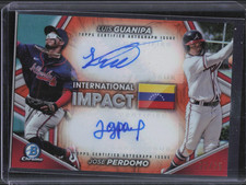 2024 Bowman Chrome Luis Guanipa Jose Perdomo International Impact Auto /25
