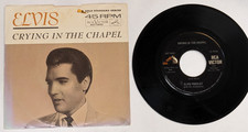 Elvis Presley - Crying In The Chapel 447-0643 45RPM RCA Victor Vinyl Record 7