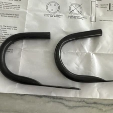 Pottery Barn Universal Curtain Hold Backs - Arms Aged Bronze Tone "AS IS"