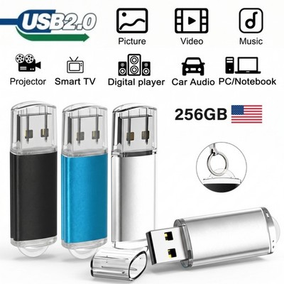 256GB USB 2.0 Flash Drive OTG Memory Stick Thumb Pen Drive High Speed Storage